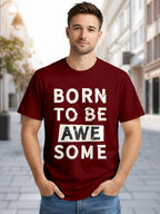 Men's-Printed-T-Shirt-with-Motivational-Brave-and-Awesome-Typography-MPT4
