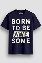 Men's-Printed-T-Shirt-with-Motivational-Brave-and-Awesome-Typography-MPT4