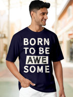 Men's-Printed-T-Shirt-with-Motivational-Brave-and-Awesome-Typography-MPT4