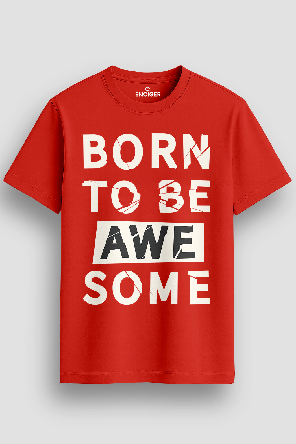 Men's-Printed-T-Shirt-with-Motivational-Brave-and-Awesome-Typography-MPT4