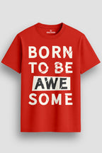 Men's-Printed-T-Shirt-with-Motivational-Brave-and-Awesome-Typography-MPT4