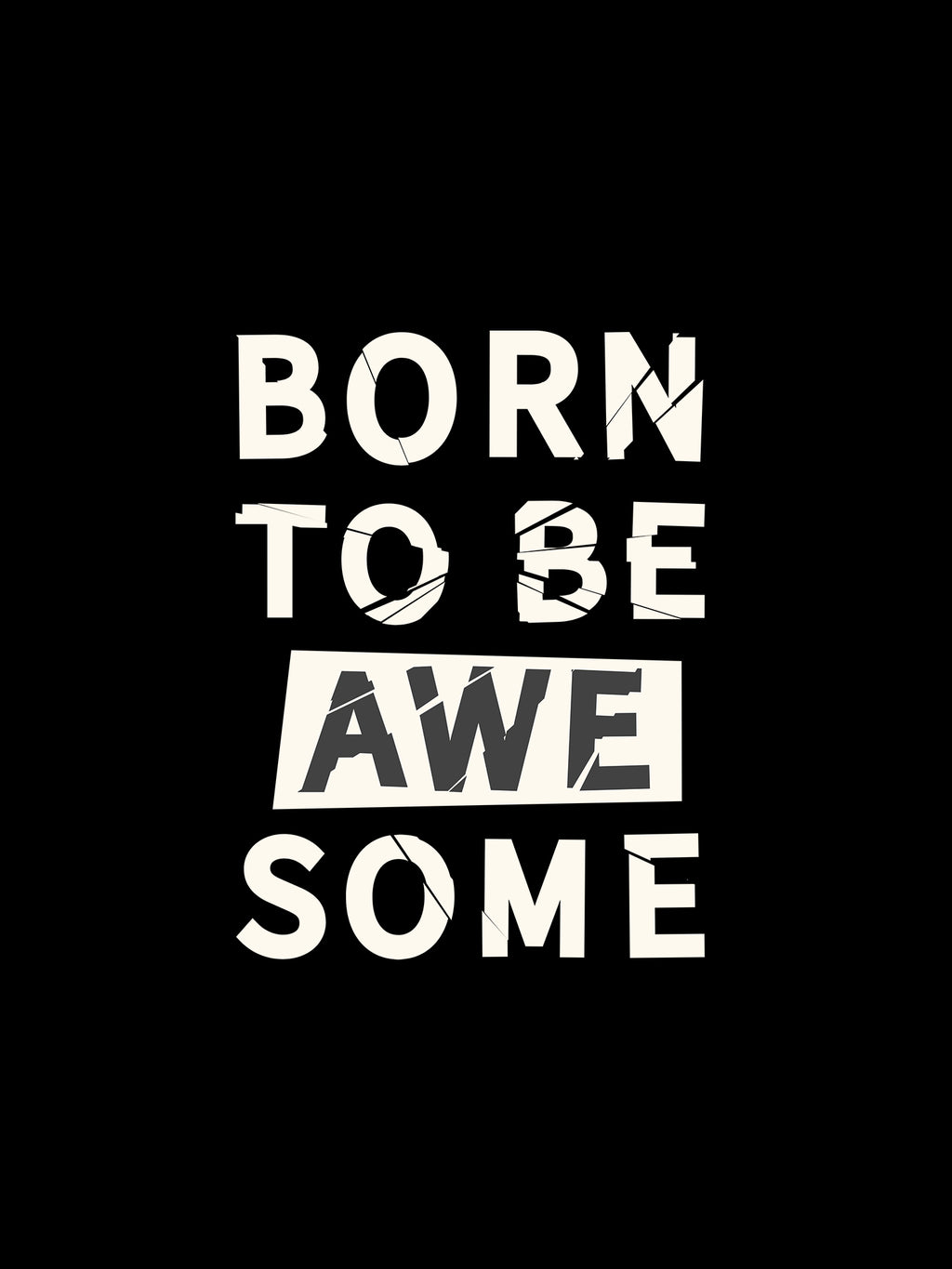 Men's-Printed-T-Shirt-with-Motivational-Brave-and-Awesome-Typography-MPT4