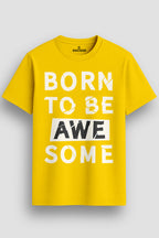 Men's-Printed-T-Shirt-with-Motivational-Brave-and-Awesome-Typography-MPT4