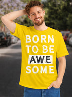 Men's-Printed-T-Shirt-with-Motivational-Brave-and-Awesome-Typography-MPT4