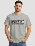Men's Printed T Shirt with Motivational Brave and Awesome Typography MPT5