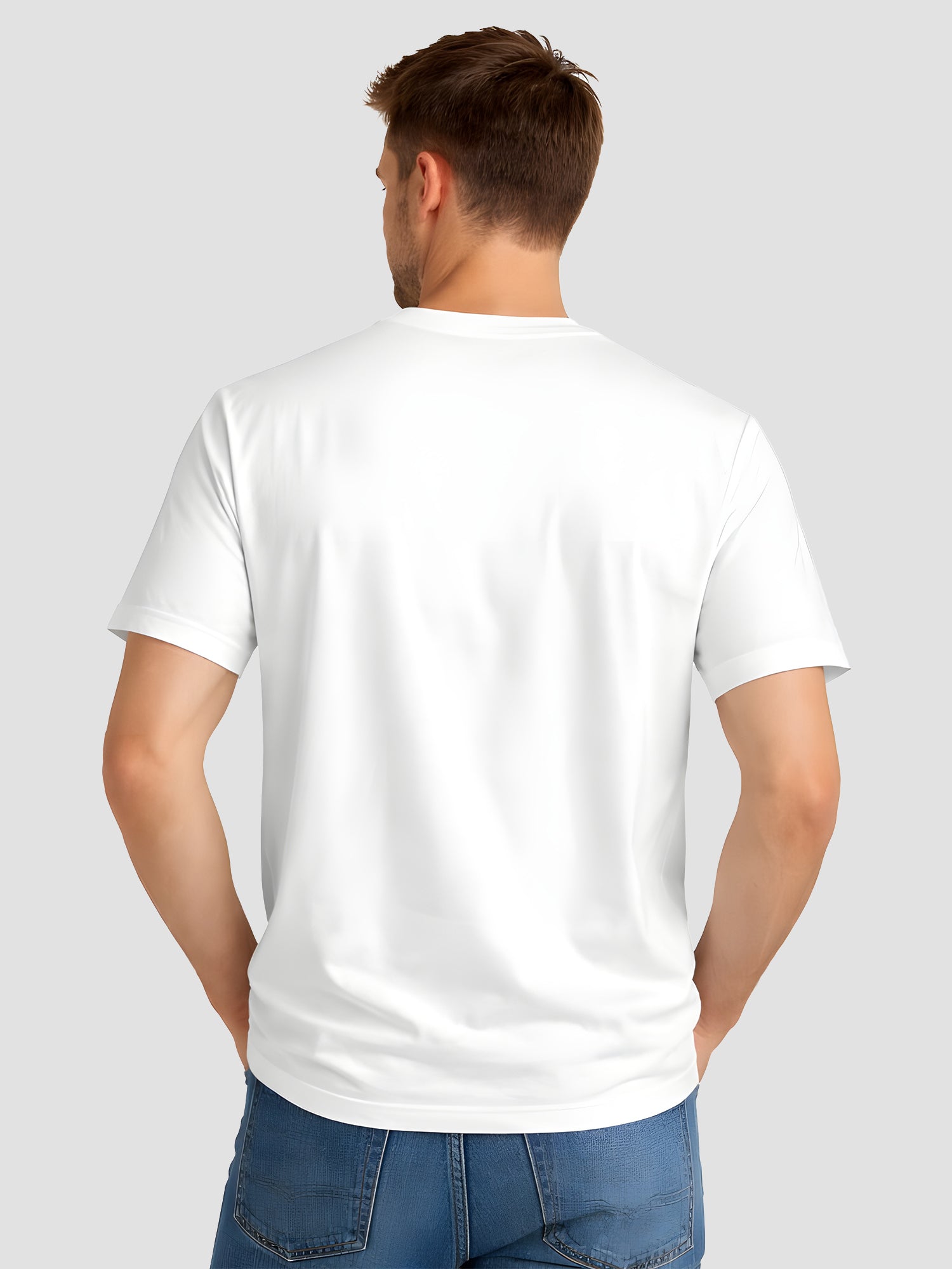  Men's Cotton Graphic Printed T-Shirt with Motivational Slogans and Typography Print white, M