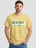 Men's Printed T Shirt with Motivational Slogans MPT6