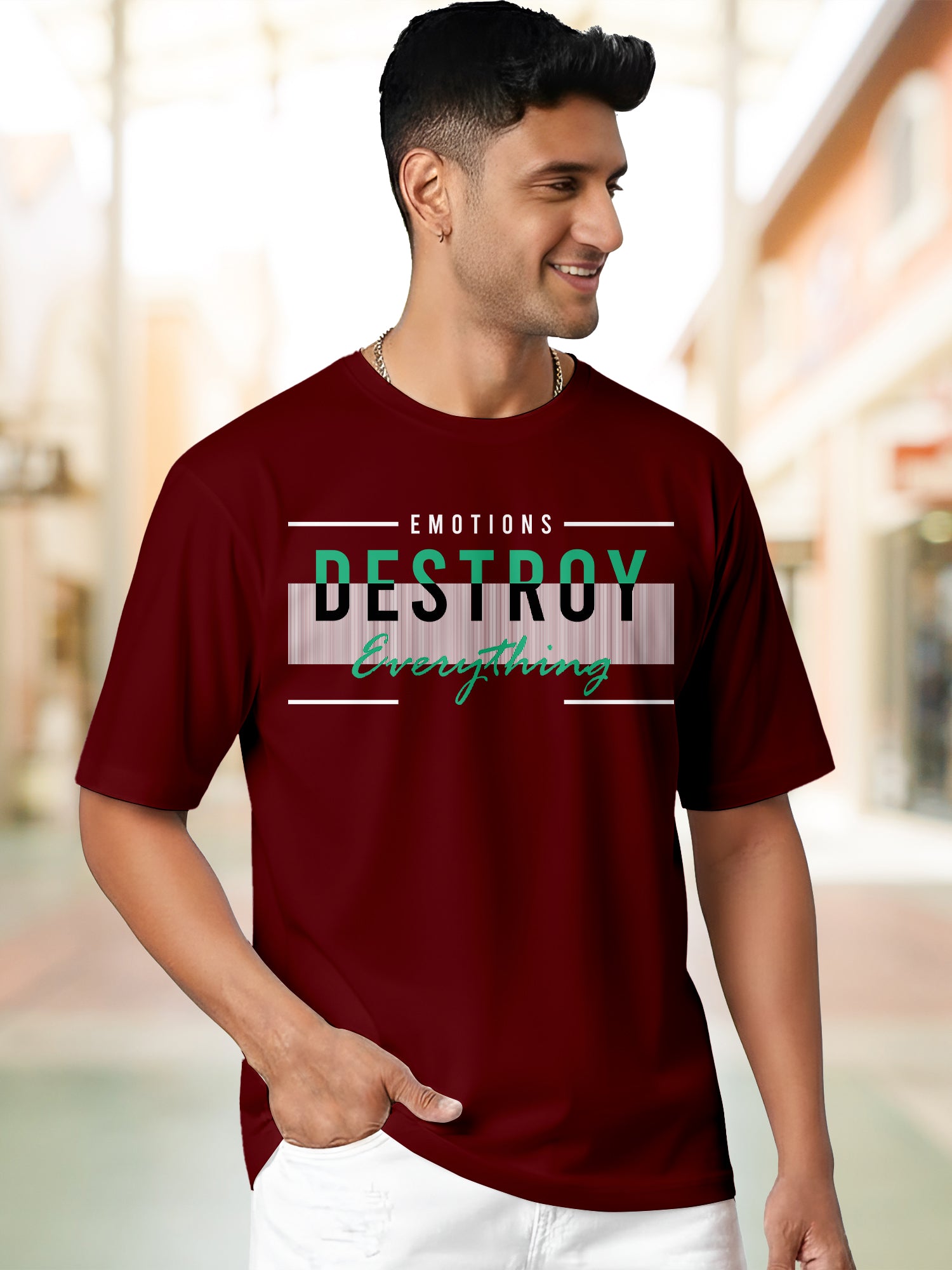 Men's-Printed-T-Shirt-with-Motivational-Brave-and-Awesome-Typography-MPT6