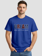 Men's Printed T Shirt with Motivational Brave and Awesome Typography MPT7