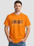 Men's Printed T Shirt with Motivational Brave and Awesome Typography MPT7
