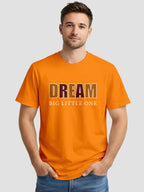 Men's Printed T Shirt with Motivational Brave and Awesome Typography MPT7