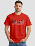 Men's Printed T Shirt with Motivational Brave and Awesome Typography MPT7