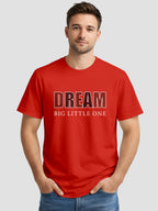 Men's Printed T Shirt with Motivational Brave and Awesome Typography MPT7