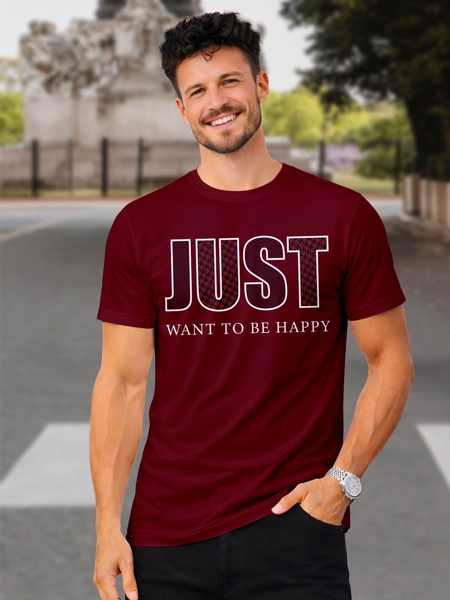 Men's-Printed-T-Shirt-with-Motivational-Brave-and-Awesome-Typography-MPT10