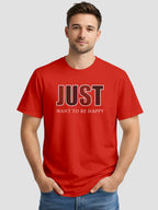 Men's Printed T Shirt with Motivational Brave and Awesome Typography MPT10