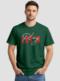 Men's Printed T Shirt with Motivational Brave and Awesome Typography MPT11