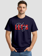 Men's Printed T Shirt with Motivational Brave and Awesome Typography MPT11