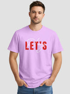 Men's Printed T Shirt with Motivational Brave and Awesome Typography MPT11