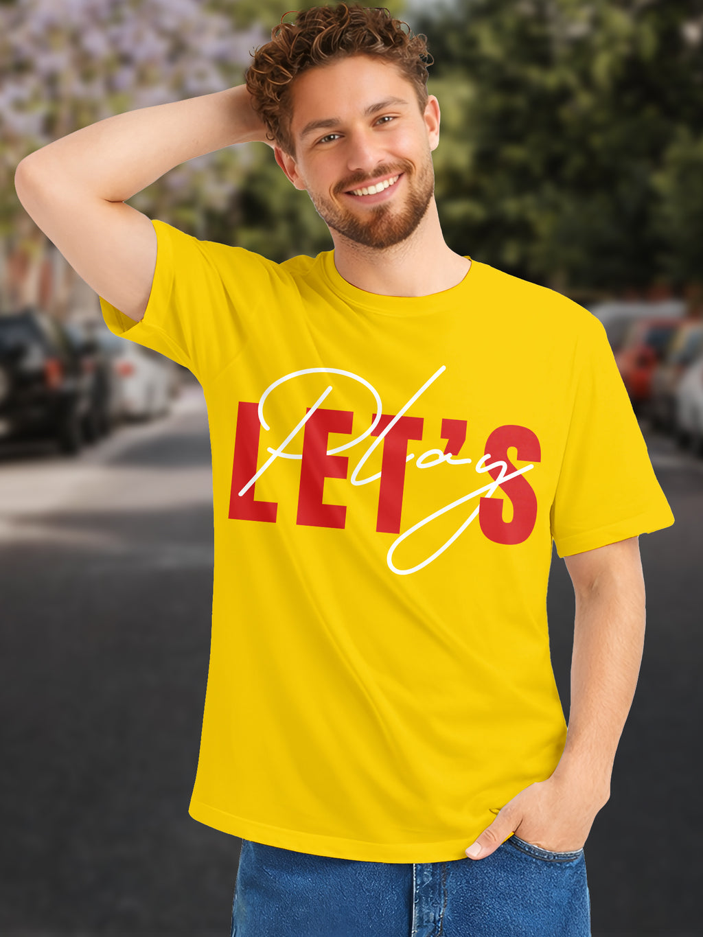 Men's-Printed-T-Shirt-with-Motivational-Brave-and-Awesome-Typography-MPT11