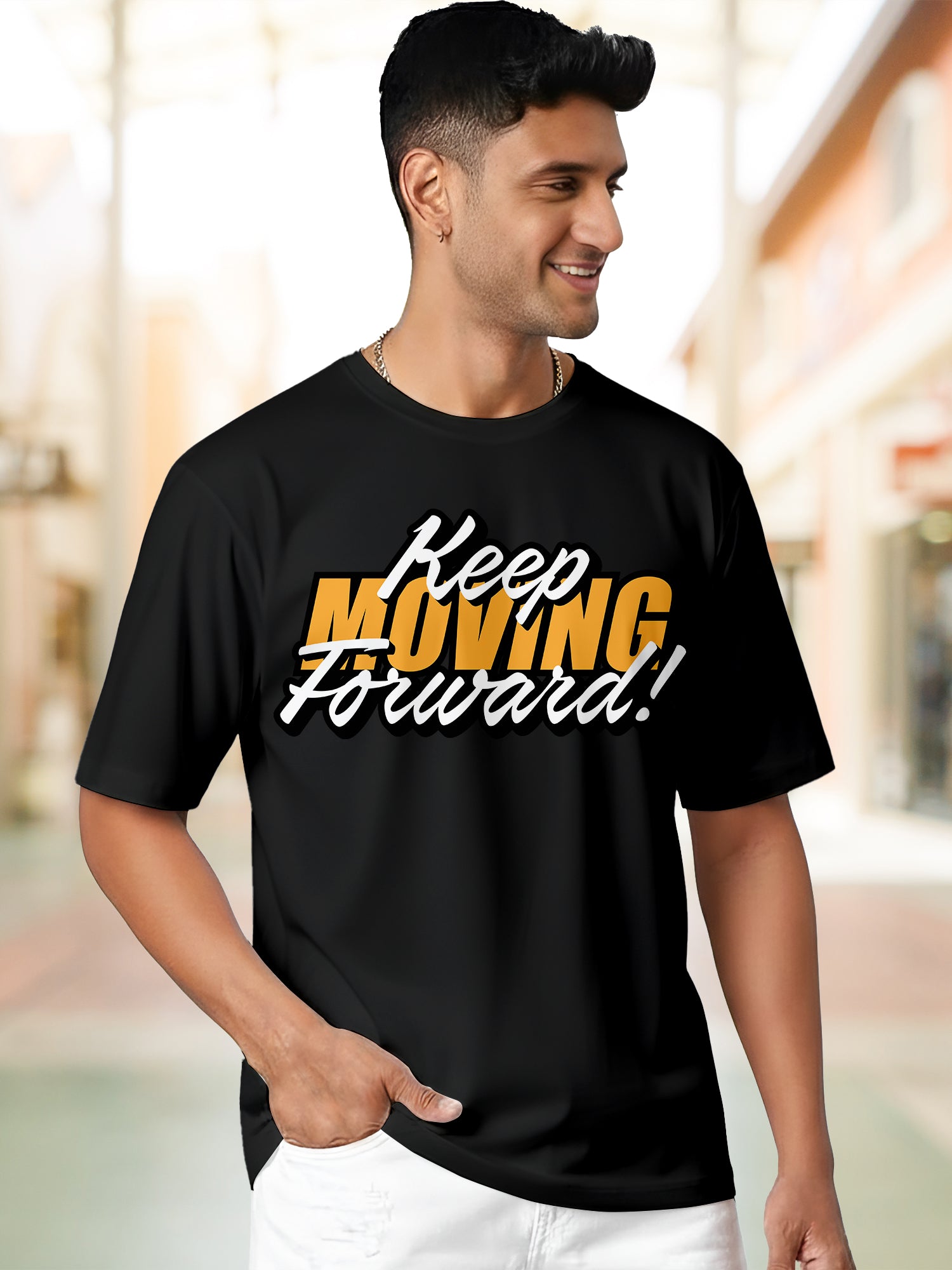 Men's-Printed-T-Shirt-with-Motivational-Brave-and-Awesome-Typography-MPT12