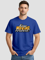 Men's Printed T Shirt with Motivational Brave and Awesome Typography MPT12