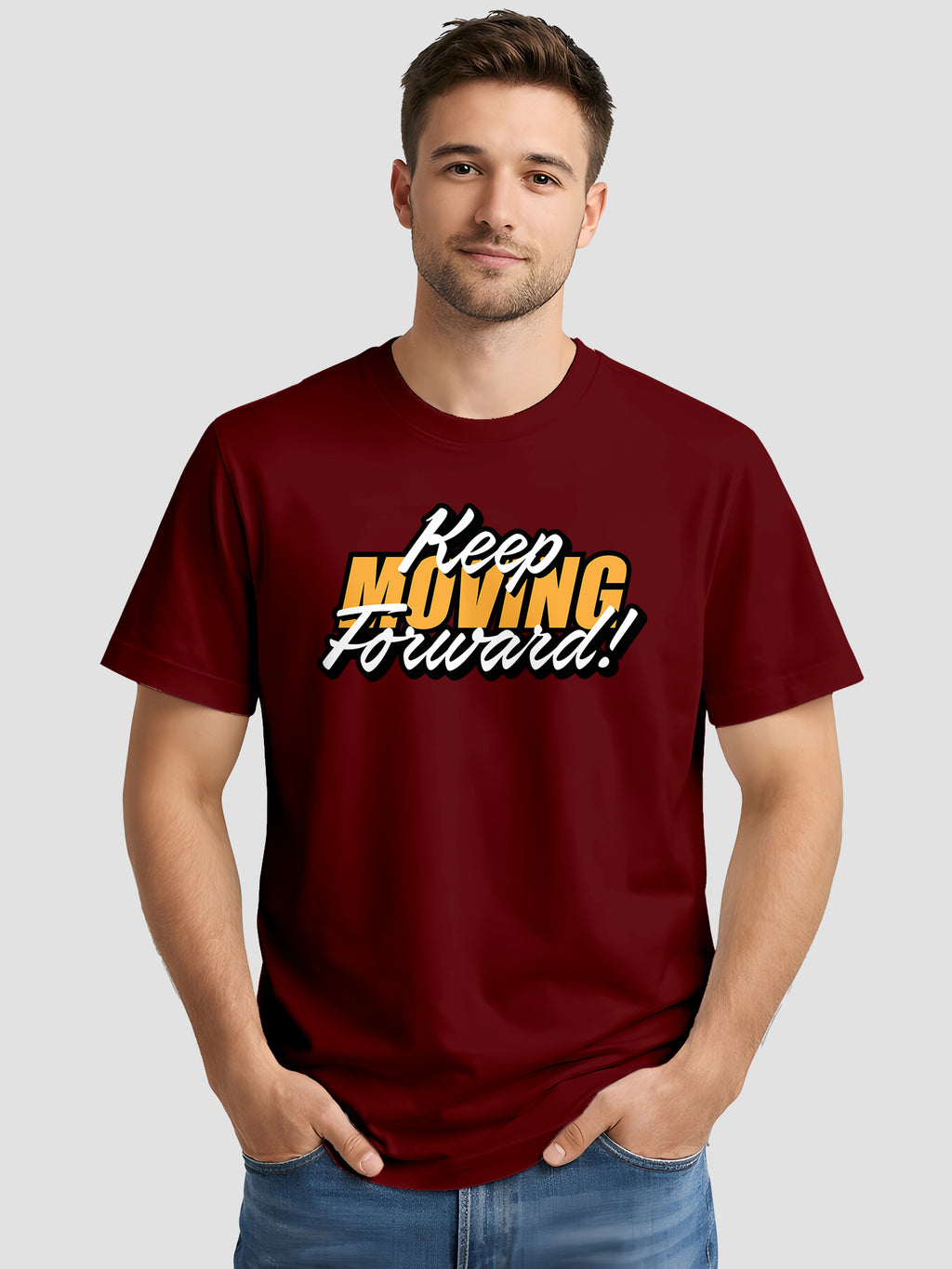 Men's-Printed-T-Shirt-with-Motivational-Brave-and-Awesome-Typography-MTP12