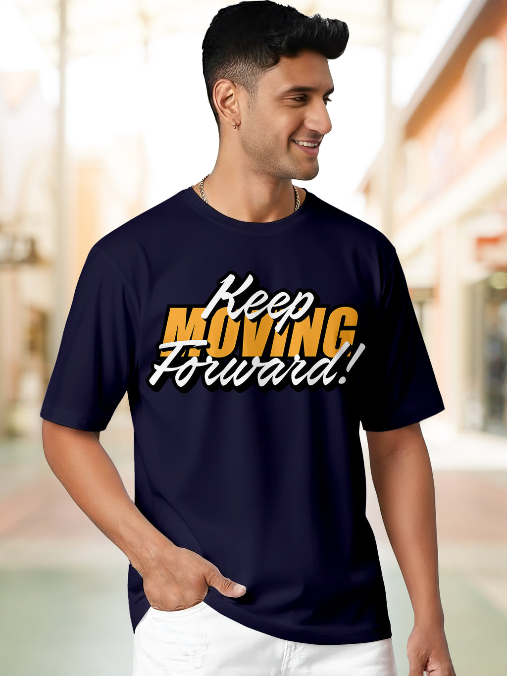 Men's-Printed-T-Shirt-with-Motivational-Brave-and-Awesome-Typography-MPT12