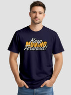 Men's Printed T Shirt with Motivational Brave and Awesome Typography MPT12