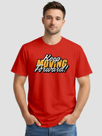 Men's Printed T Shirt with Motivational Brave and Awesome Typography MPT12