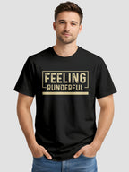 Men's Printed T Shirt with Motivational Brave and Awesome Typography MPT14