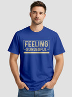 Men's Printed T Shirt with Motivational Brave and Awesome Typography MPT14