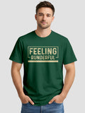 Men's Printed T Shirt with Motivational Brave and Awesome Typography MPT14
