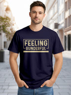  Men's Cotton Graphic Printed T-Shirt with Motivational Slogans and Typography Design navy, XXL