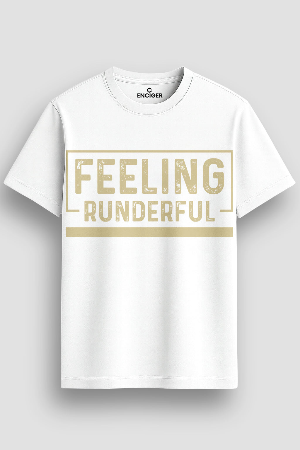  Men's Cotton Graphic Printed T-Shirt with Motivational Slogans and Typography Design white, S