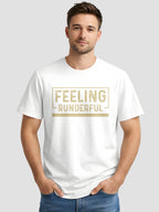 Men's Printed T Shirt with Motivational Brave and Awesome Typography MPT14