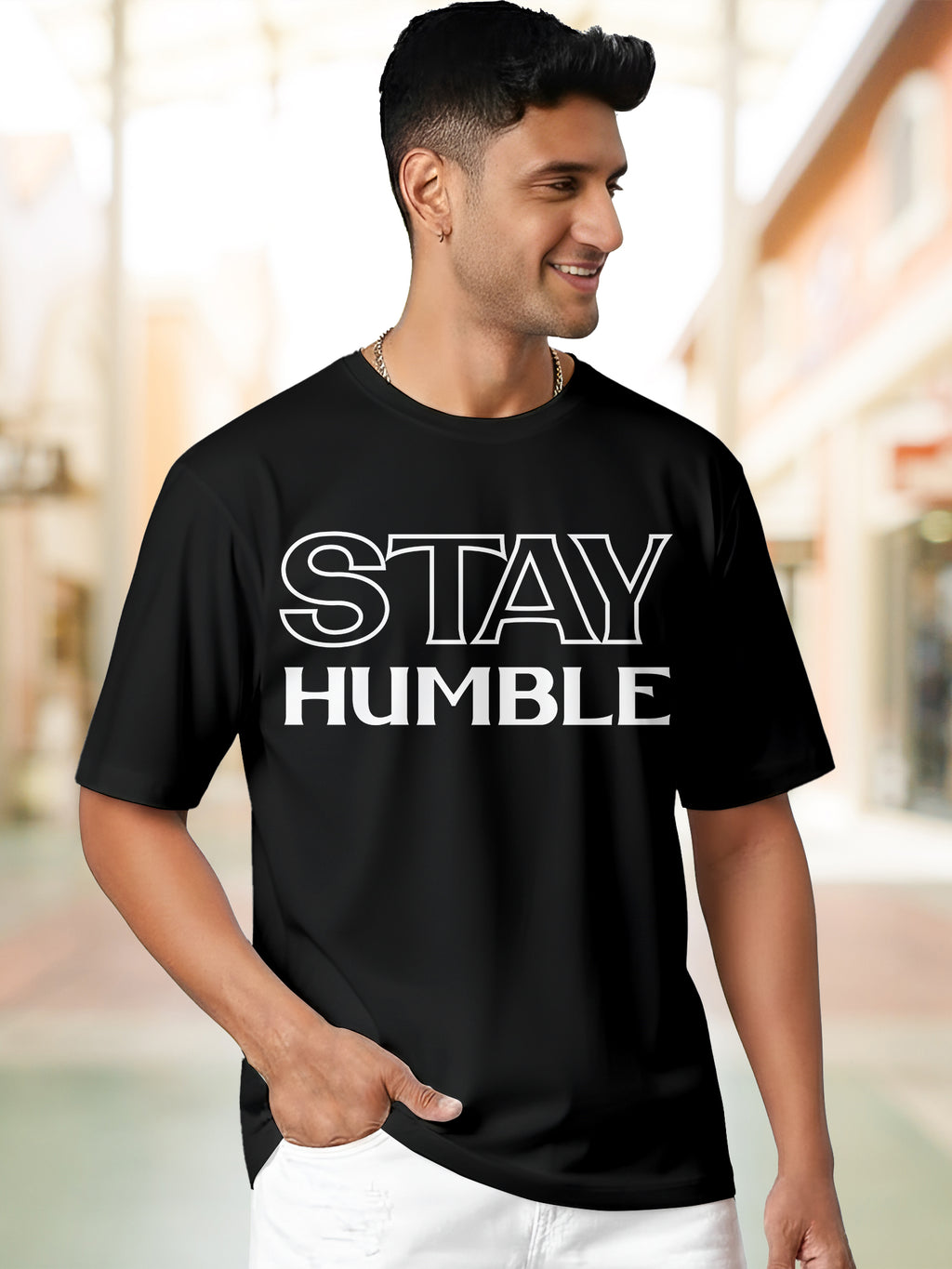 Men's-Printed-T-Shirt-with-Motivational-Brave-and-Awesome-Typography-MPT15