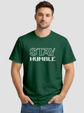 Men's Printed T Shirt with Motivational Brave and Awesome Typography MPT15