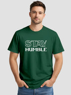 Men's Printed T Shirt with Motivational Brave and Awesome Typography MPT15