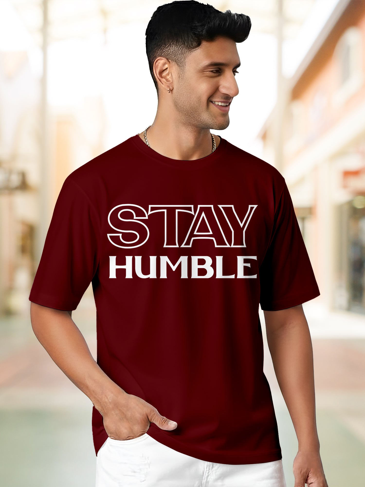 Men's-Printed-T-Shirt-with-Motivational-Brave-and-Awesome-Typography-MPT15