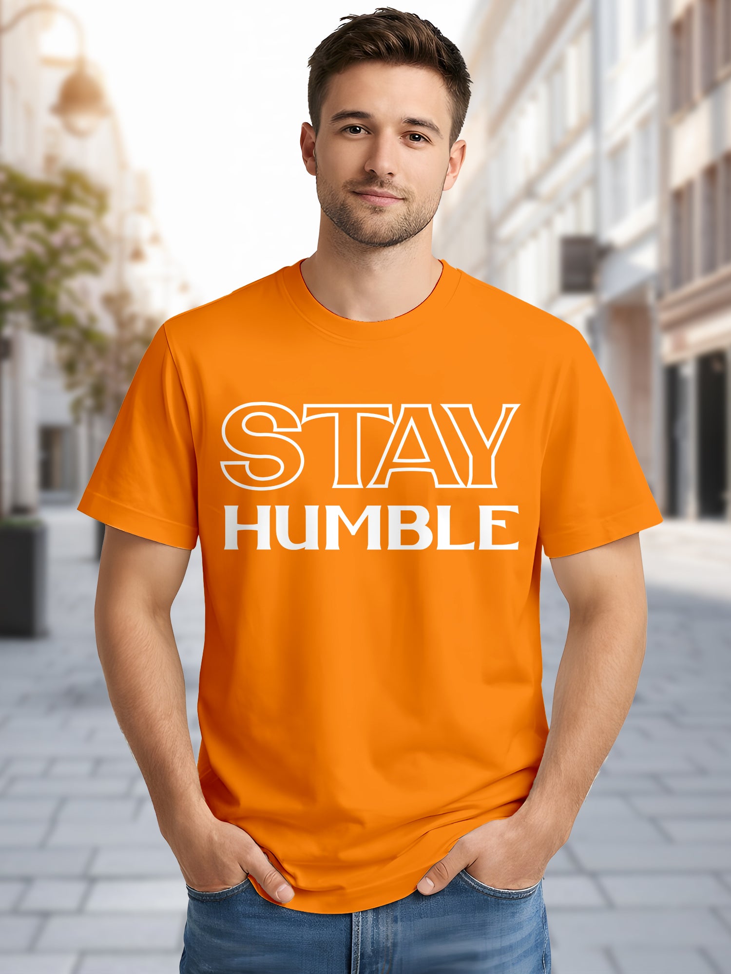 Men's-Printed-T-Shirt-with-Motivational-Brave-and-Awesome-Typography-MPT15