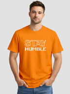 Men's Printed T Shirt with Motivational Brave and Awesome Typography MPT15