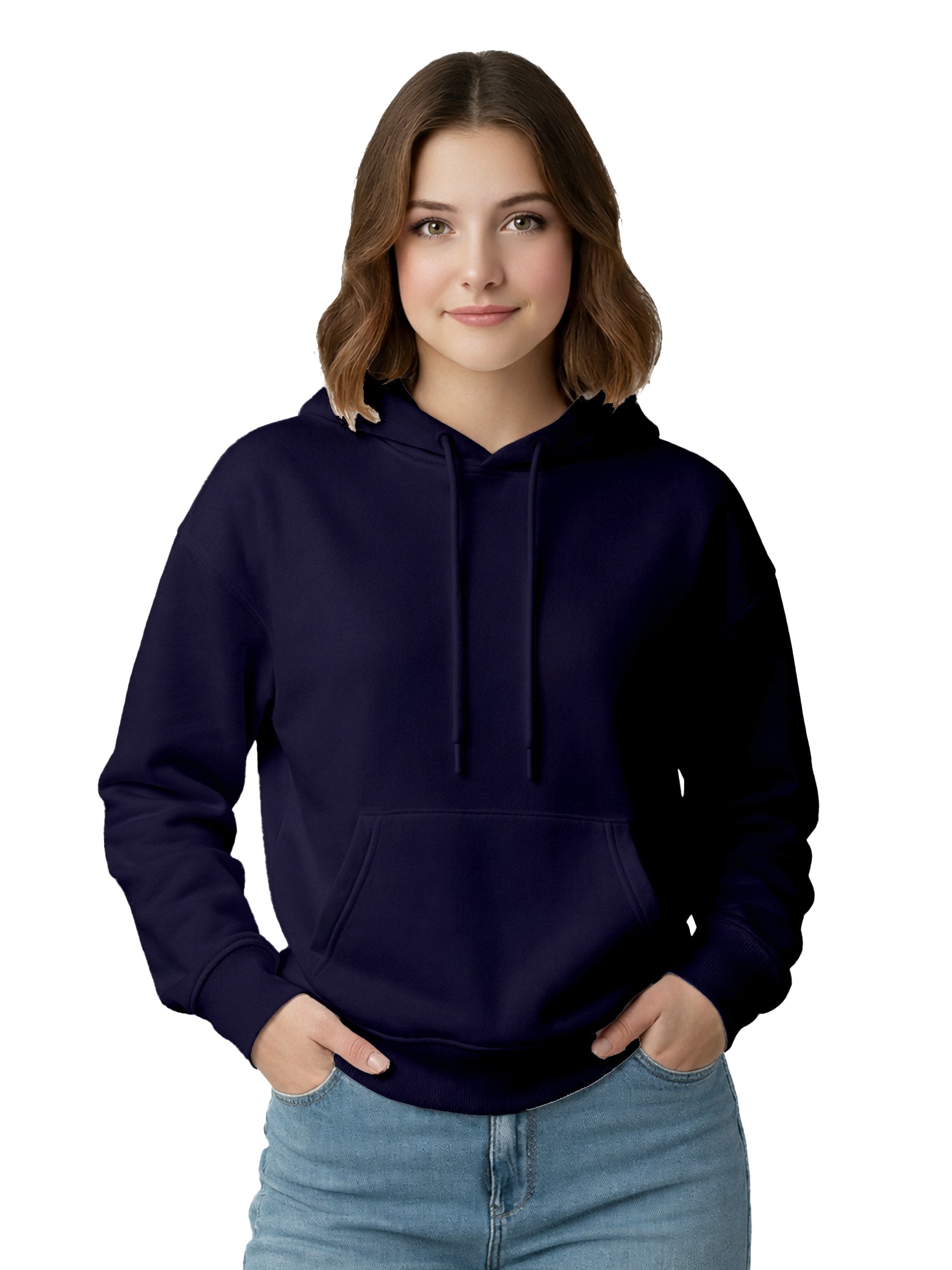 Womens-Casual-Drop-Shoulder-Hoodie-with-Kangaroo-Pocket