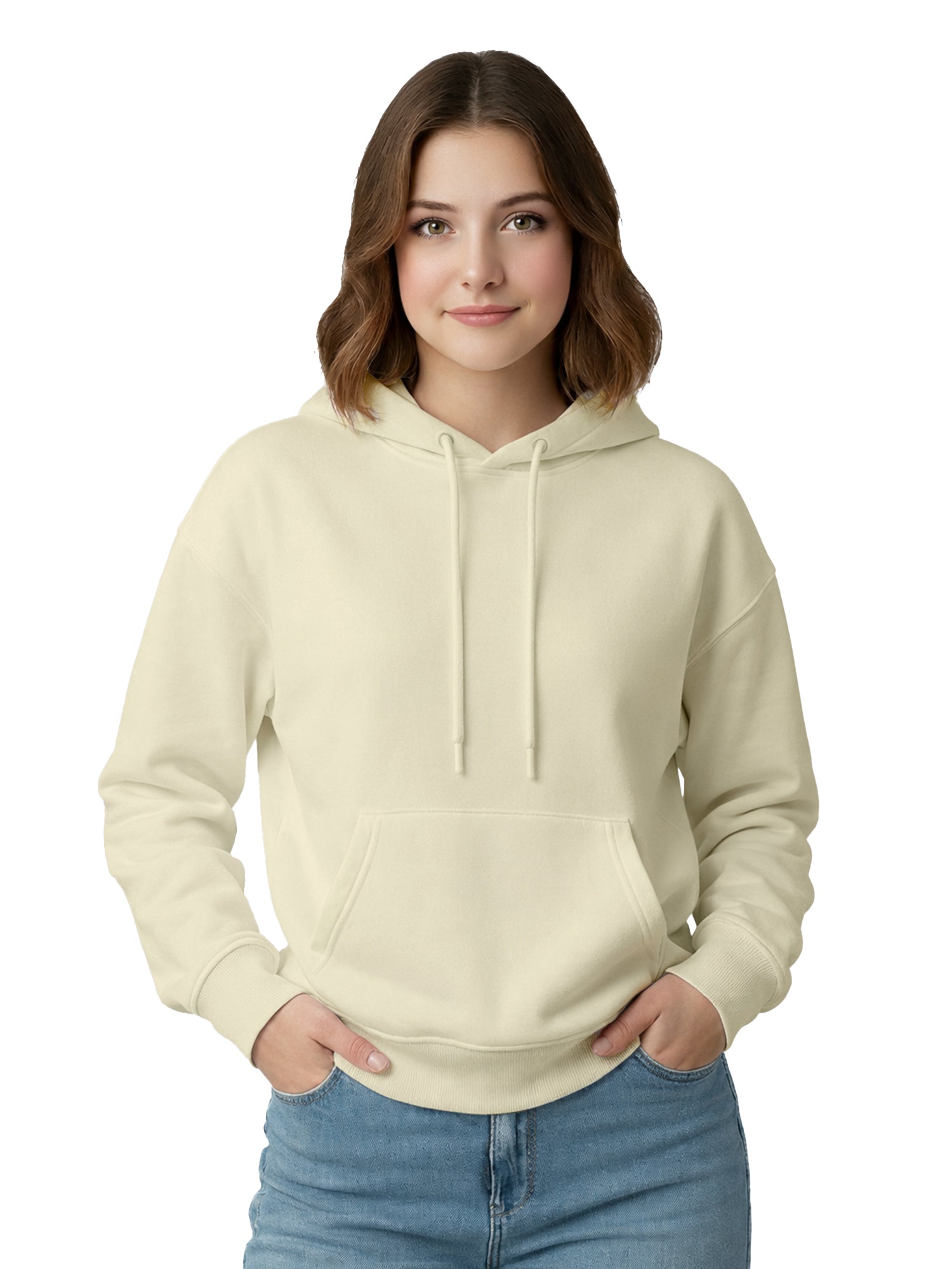 Womens-Casual-Drop-Shoulder-Hoodie-with-Kangaroo-Pocket
