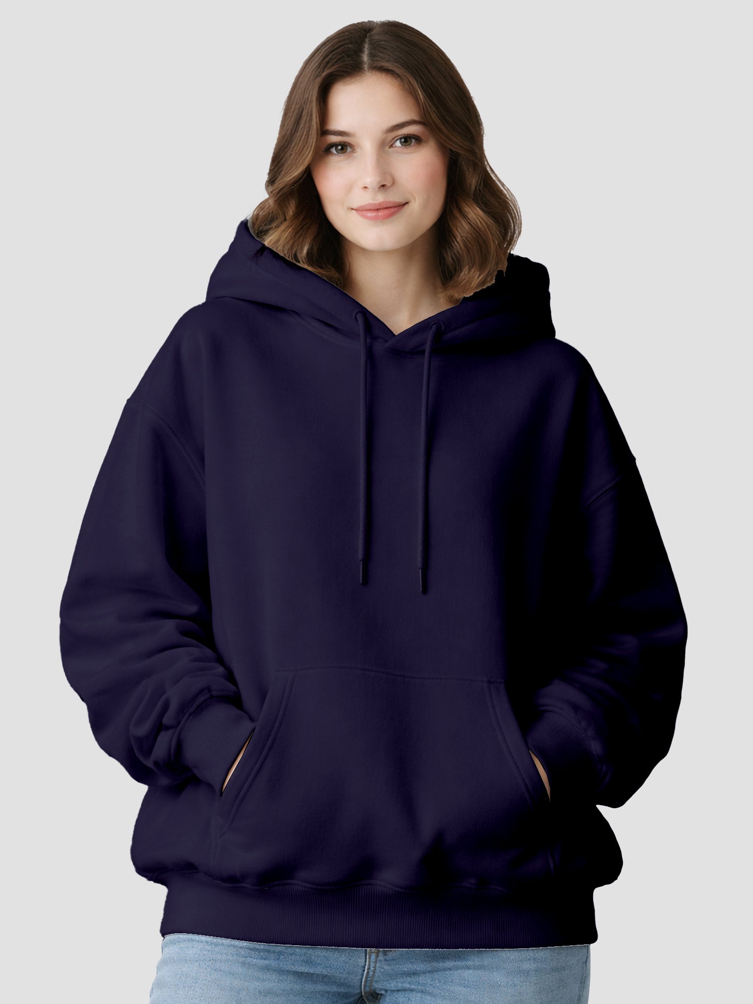 Womens-Casual-Everyday-Wear-Relaxed-Fit-Stylish-Drop-Shoulder-Hoodie-(Navy)
