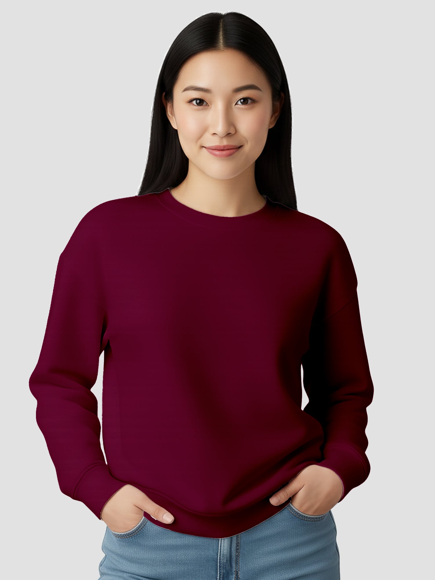 Womens-Classic-Minimalist-Casual-Everyday-Comfort-Sweatshirt