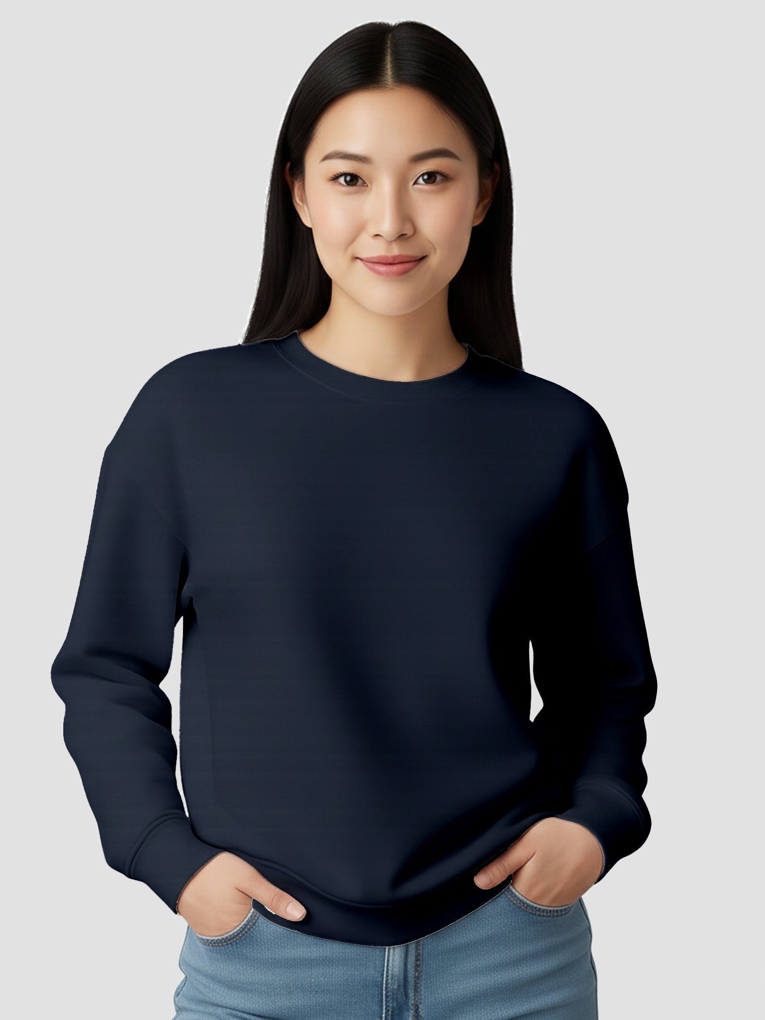 Womens-Classic-Minimalist-Casual-Everyday-Comfort-Sweatshirt