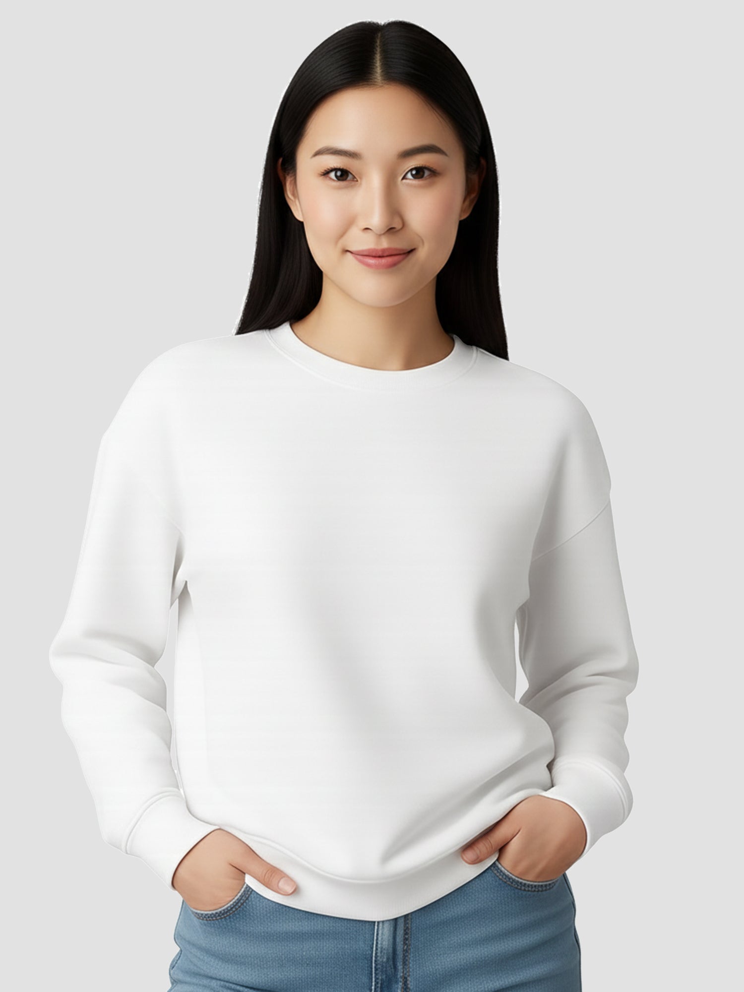 Womens-Classic-Minimalist-Casual-Everyday-Comfort-Sweatshirt
